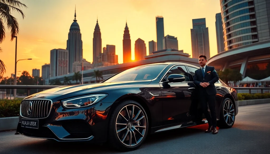 Experience luxury hire car with driver Kuala Lumpur at iconic landmarks with a professional chauffeur.