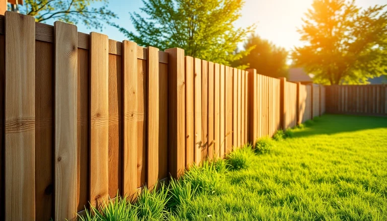 Enhance your outdoor space with quality fencing companies Manchester, featuring a beautifully crafted wooden fence in a sunny yard.