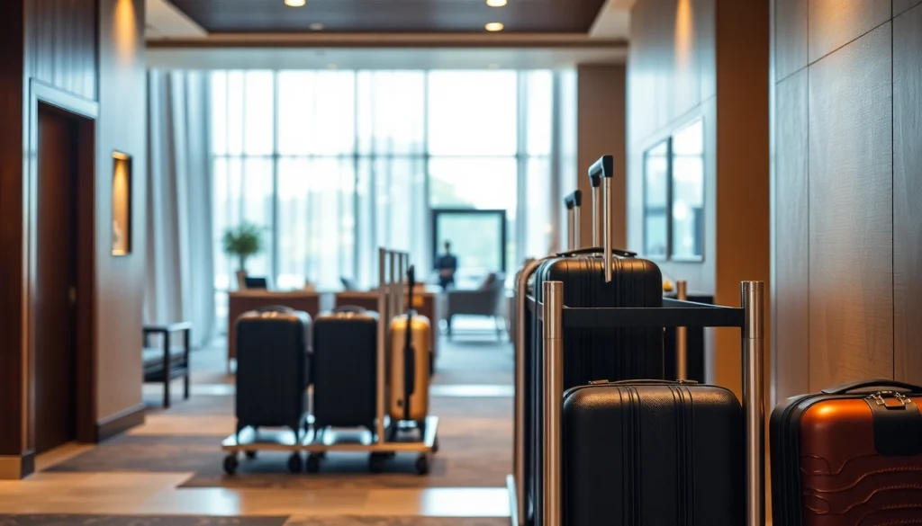 Hotel Luggage Racks displaying elegant designs, enhancing guest room convenience and style.