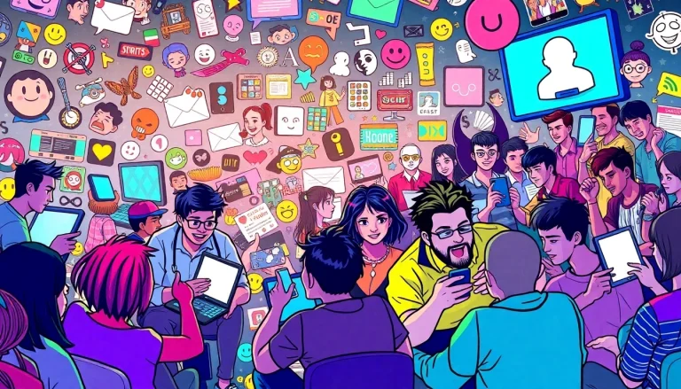 Illustrative scene showcasing the dynamic interactions in the 4chan meme economy with diverse characters and vibrant memes.