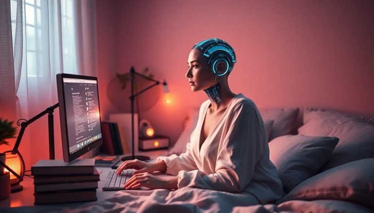 Engage with a dirty ai character in a cozy bedroom setting, while exploring interactive dialogues.
