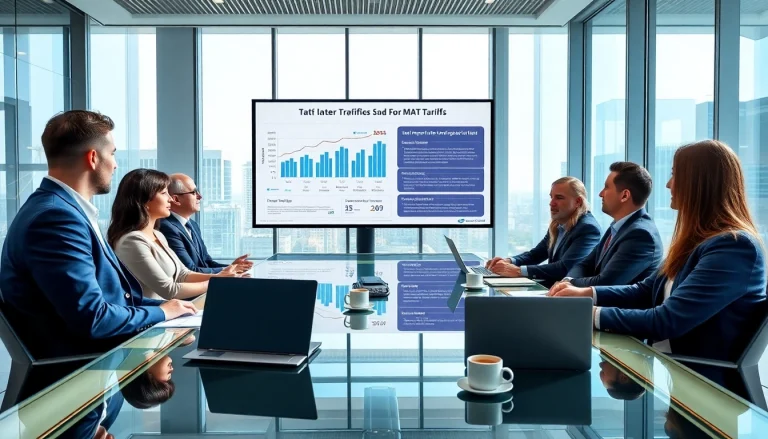 Analyze import tariffs china during a business meeting discussing trade impacts.