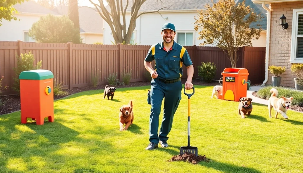 Efficient dog poop cleanup service ensuring a pristine yard environment.