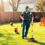 Efficient dog poop cleanup service ensuring a pristine yard environment.