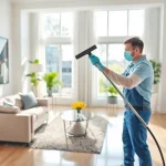 Professional bond cleaning service enhancing cleanliness in Logan apartments with meticulous care.