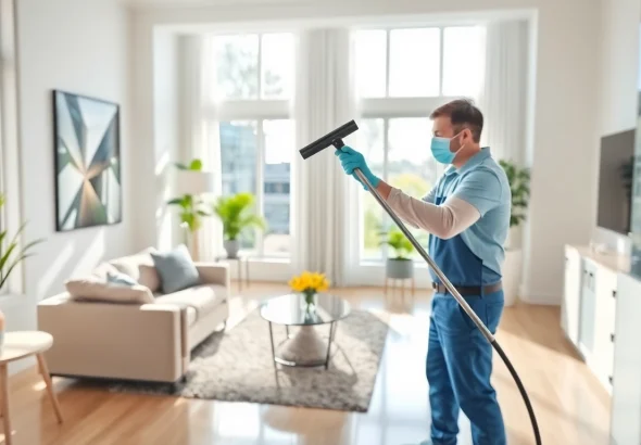 Professional bond cleaning service enhancing cleanliness in Logan apartments with meticulous care.