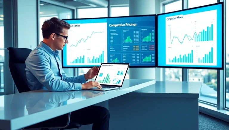 Engage in competitor pricing analysis with an analyst utilizing data visualization for insights.
