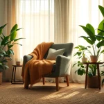 Healing trauma session in a serene therapist's office with comforting details and natural light.