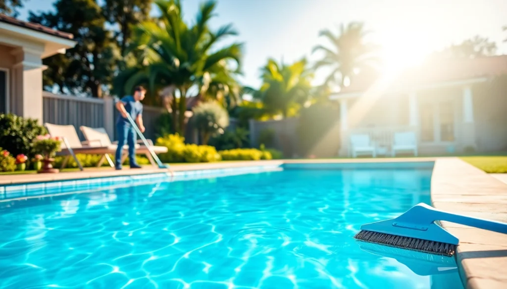 Expert swimming pool service Pinellas County ensuring fresh, sparkling pools in sunny backyards.
