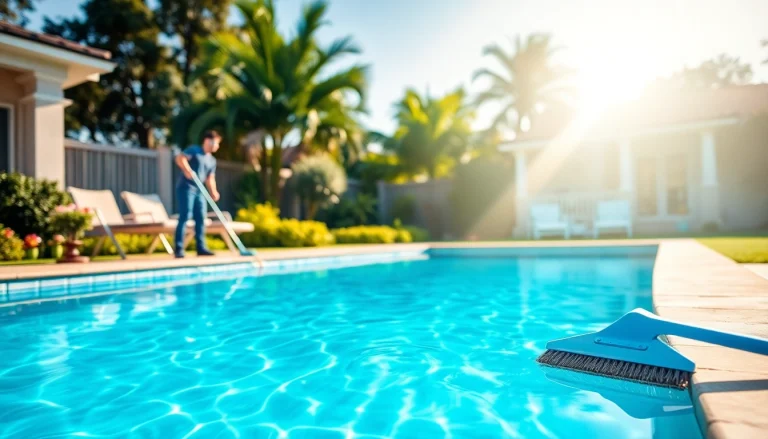 Expert swimming pool service Pinellas County ensuring fresh, sparkling pools in sunny backyards.