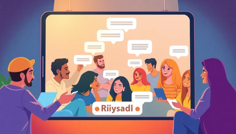 Engage in شات الرياض, where diverse users connect in a vibrant digital space.