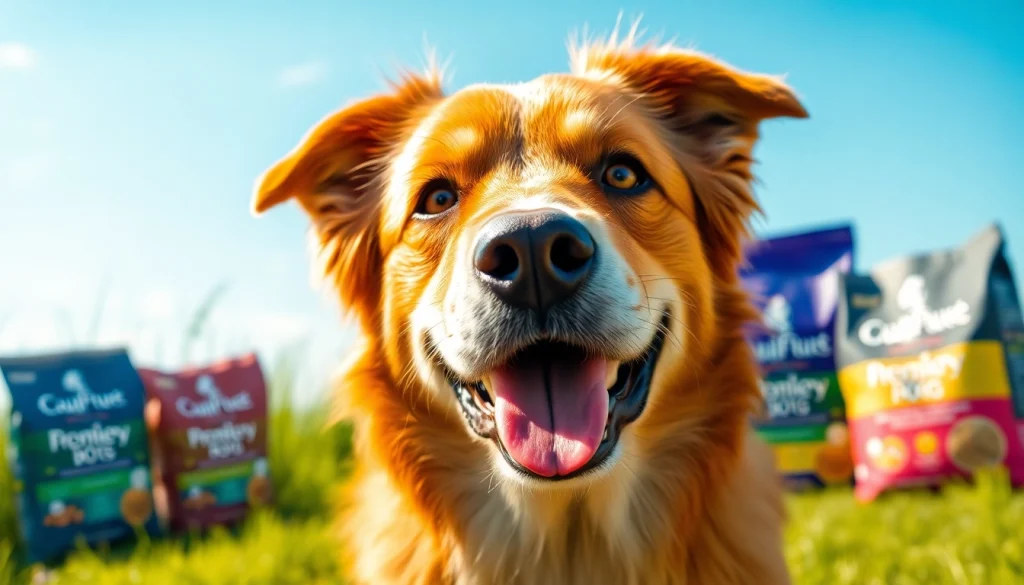 Happy dog enjoying badlands ranch dog food canada for a healthy, vibrant life.