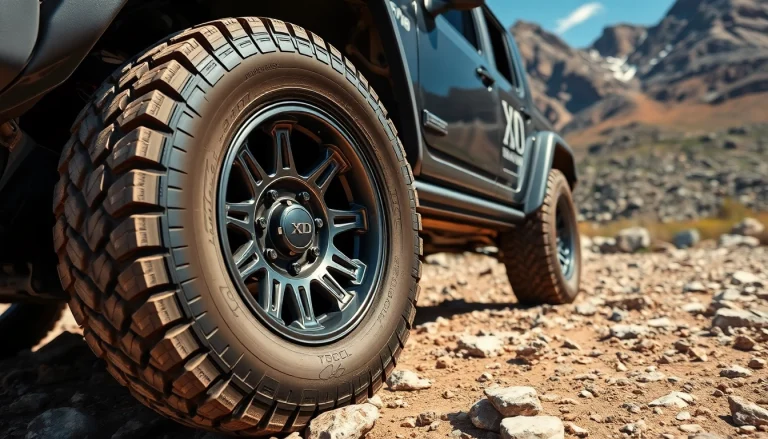Showcase of XD wheels highlighting their rugged design and quality on an off-road vehicle.