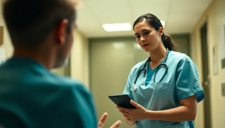 VDAP counseling session with a compassionate nurse addressing patient concerns.