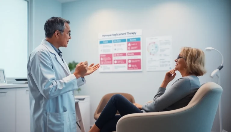 Understanding Hormone Replacement Therapy in a patient consultation with a healthcare professional.