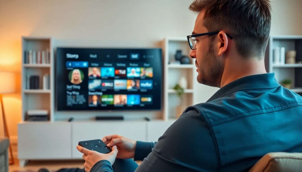 Comprar Listas IPTV en un entorno acogedor con un dispositivo de streaming moderno.