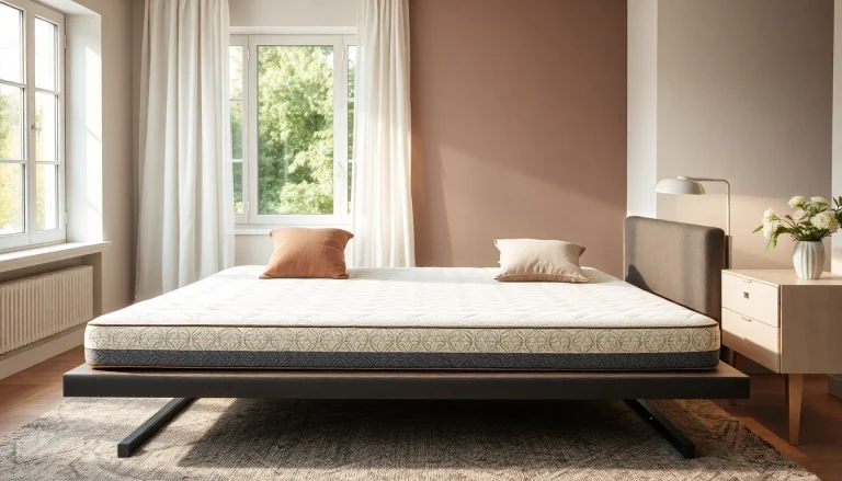 Materasso ortopedico consigliato dai fisioterapisti posizionato in un ambiente rilassante e luminoso, ideale per il comfort notturno.