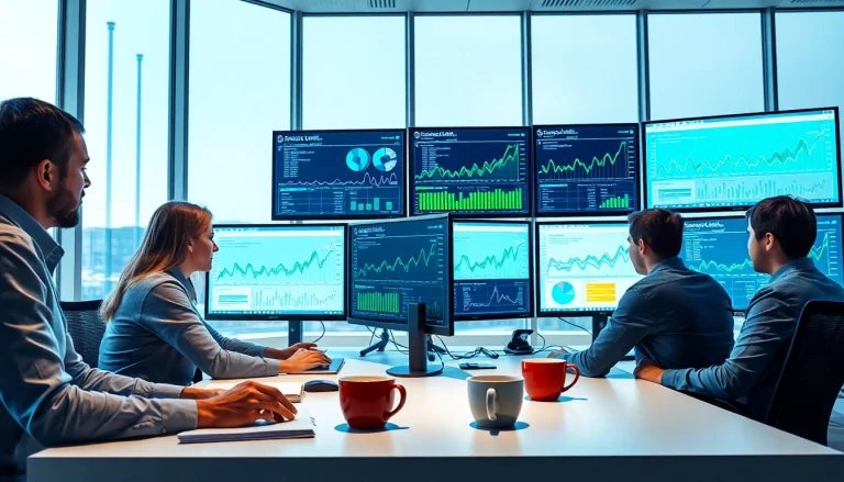 Analyze data anomaly detection through advanced software in a professional office setting.