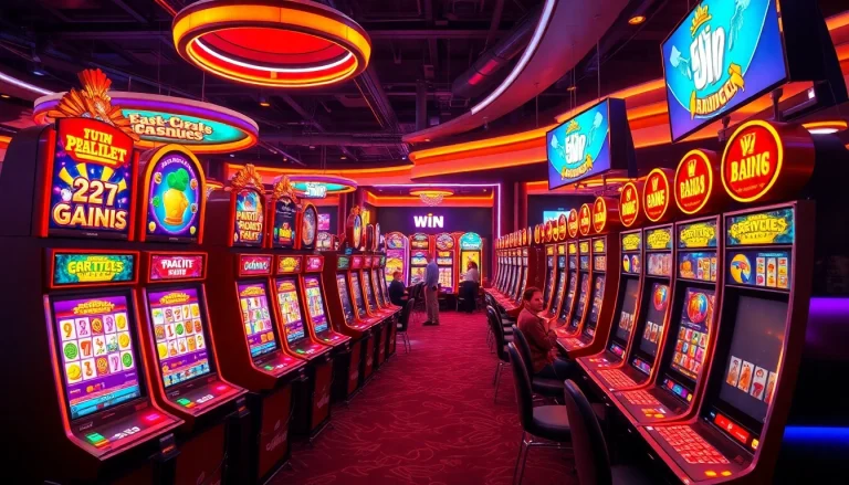 Vibrant scene showcasing démo gratuite de jeux de casino with players engaging joyfully.